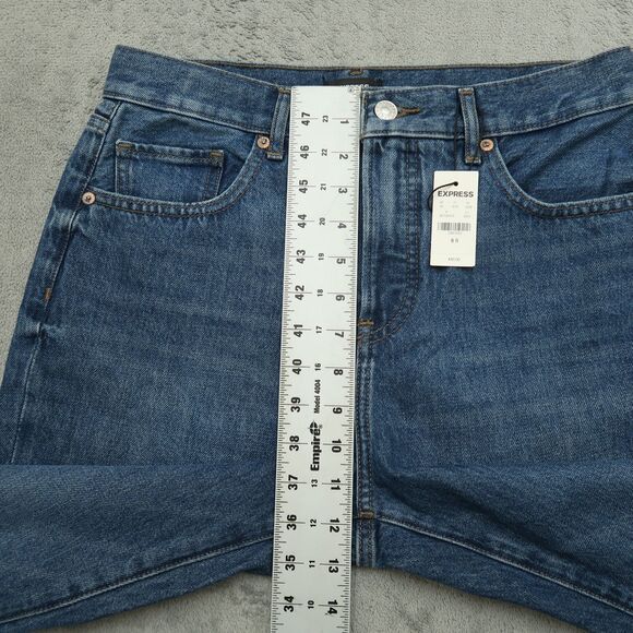 Express Jeans Women's Size 8R Blue High-Rise 90's Bootcut Denim 32" Inseam NWT - Picture 8 of 16